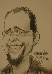 Illustrated portrait of Giuseppe Prencipe